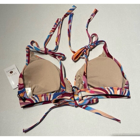 Shade & Shore Shoulder Tie Triangle Bikini Top Size D/DD New With Tag - Picture 3 of 6
